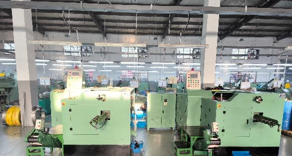 Cold Heading Machines in Factory Workshop