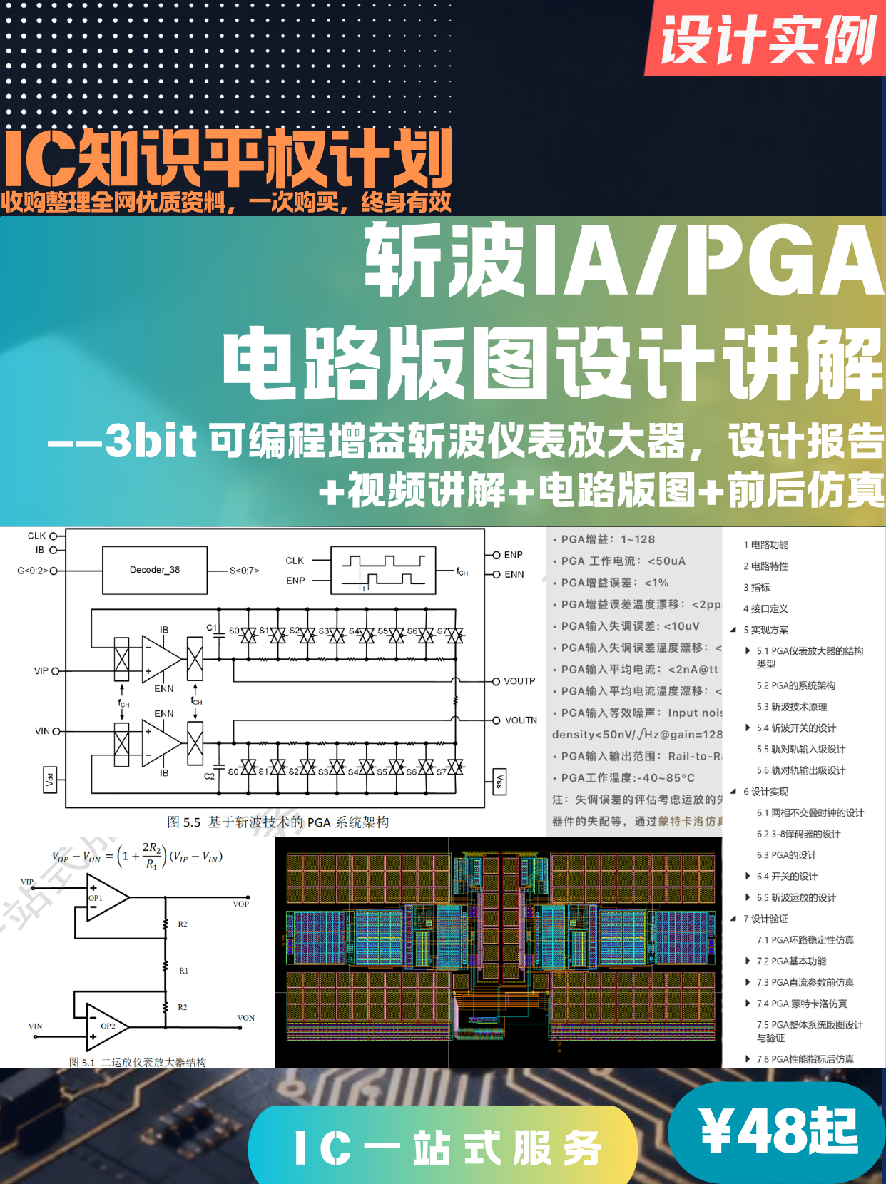 Chopper PGA/IA Circuit Layout Design Tutorial