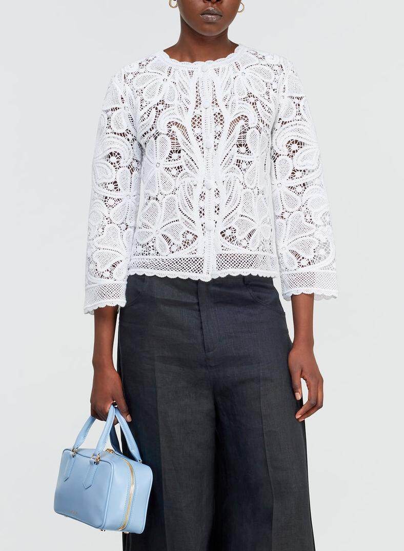 Paisley Lace Crochet Jacket