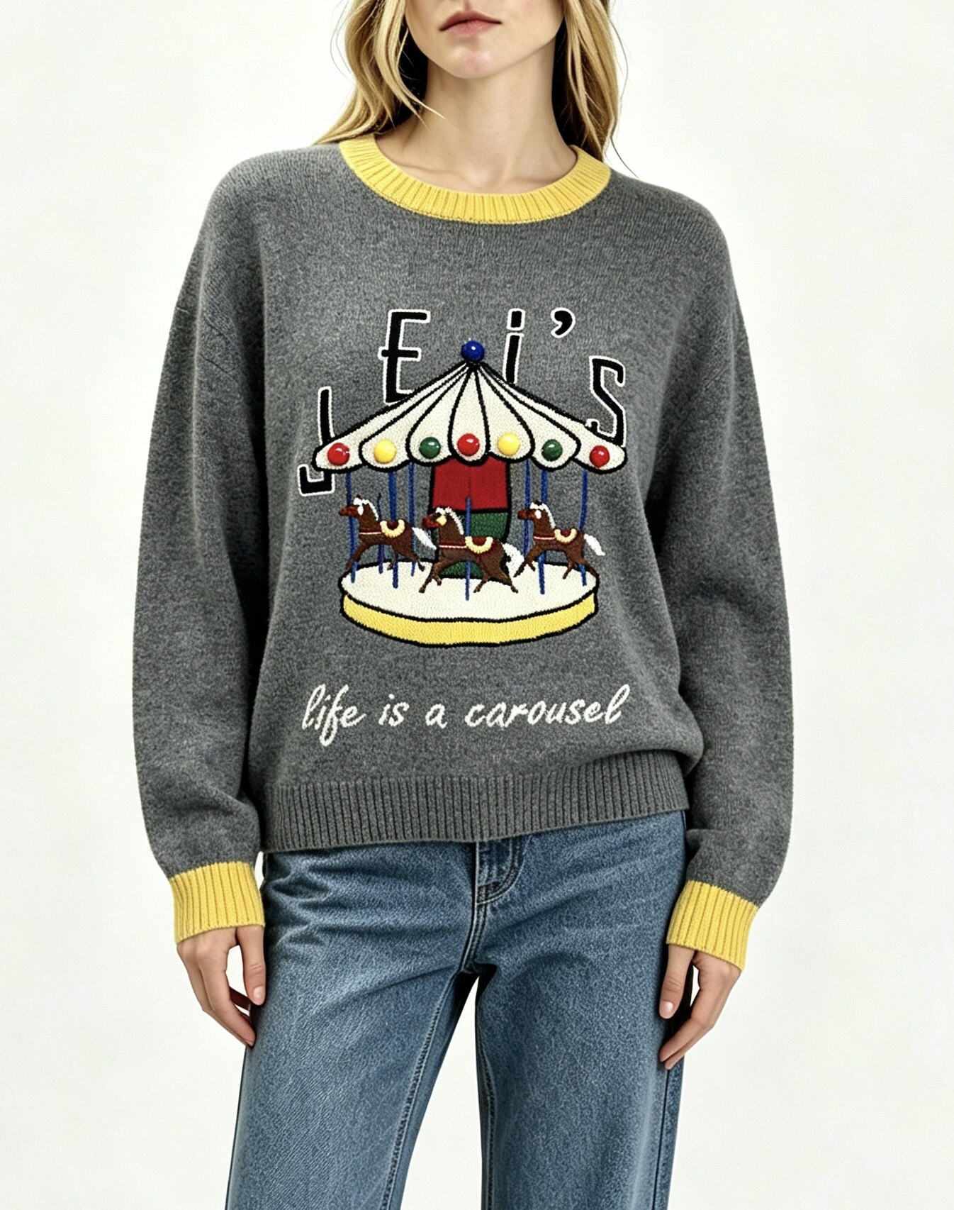 Carousel Graphic Sweater