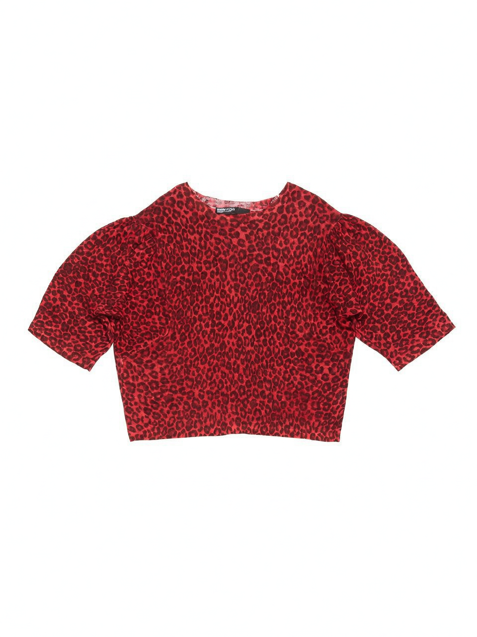 JERSEY HOMBRO FRUNCIDO ANIMALSPOTS ROJO