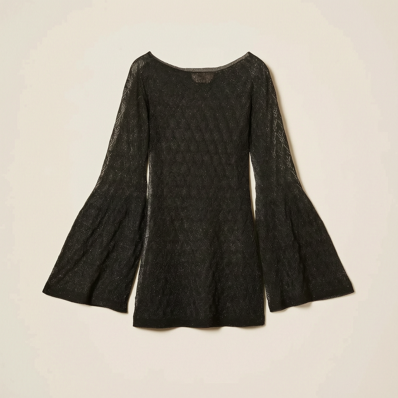Tunic top with flared sleeves