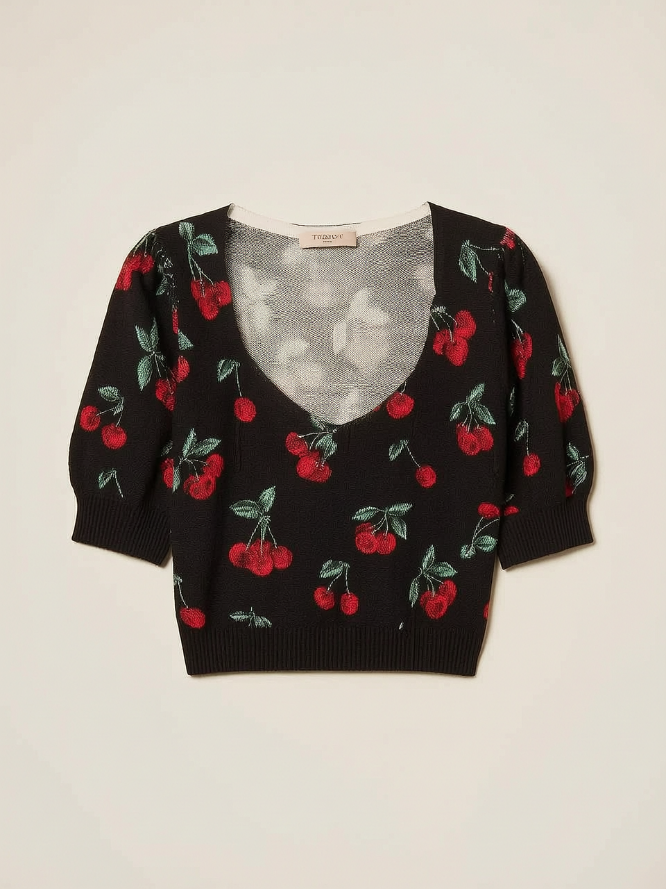 Jumper with cherry print