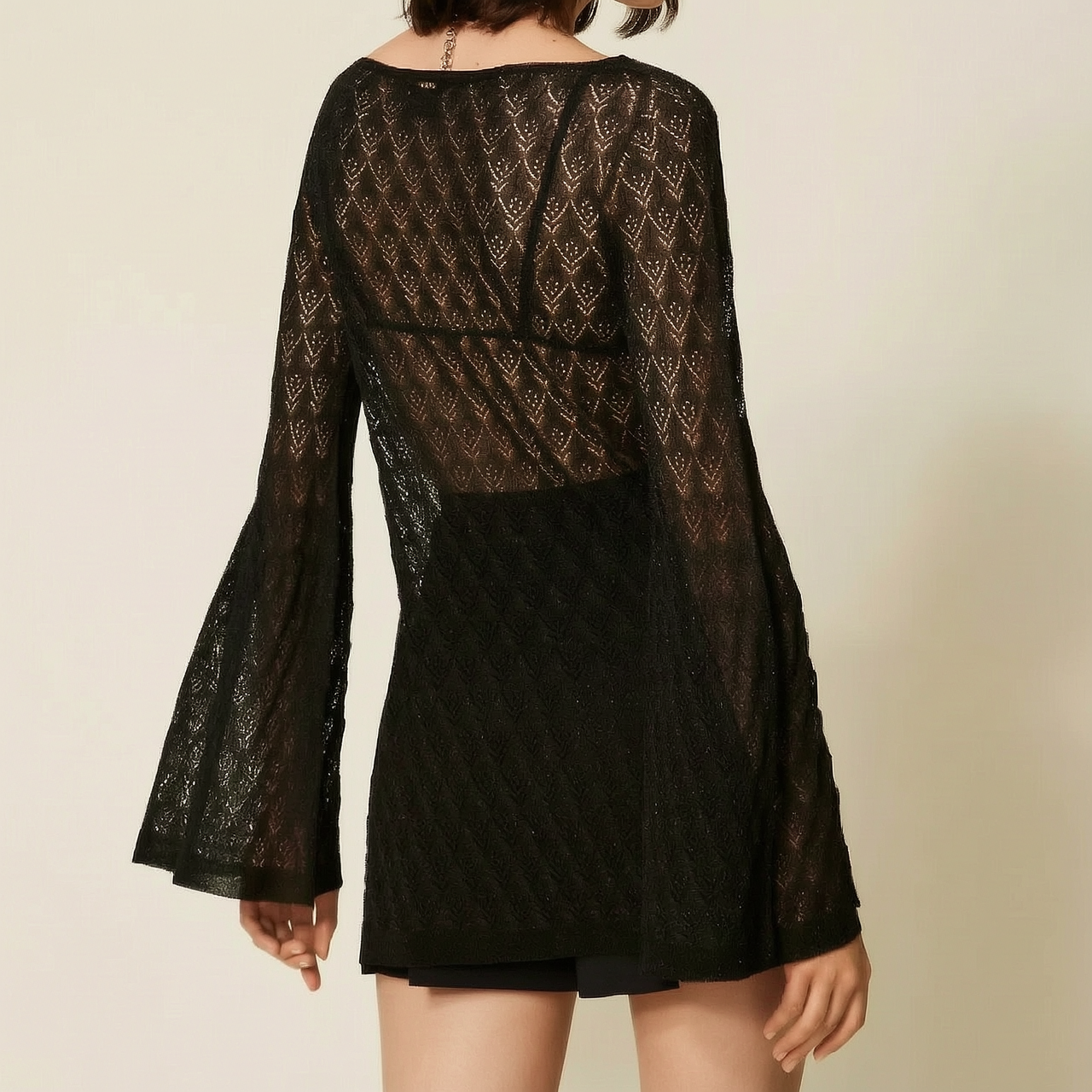 Tunic top with flared sleeves thumbnail 5