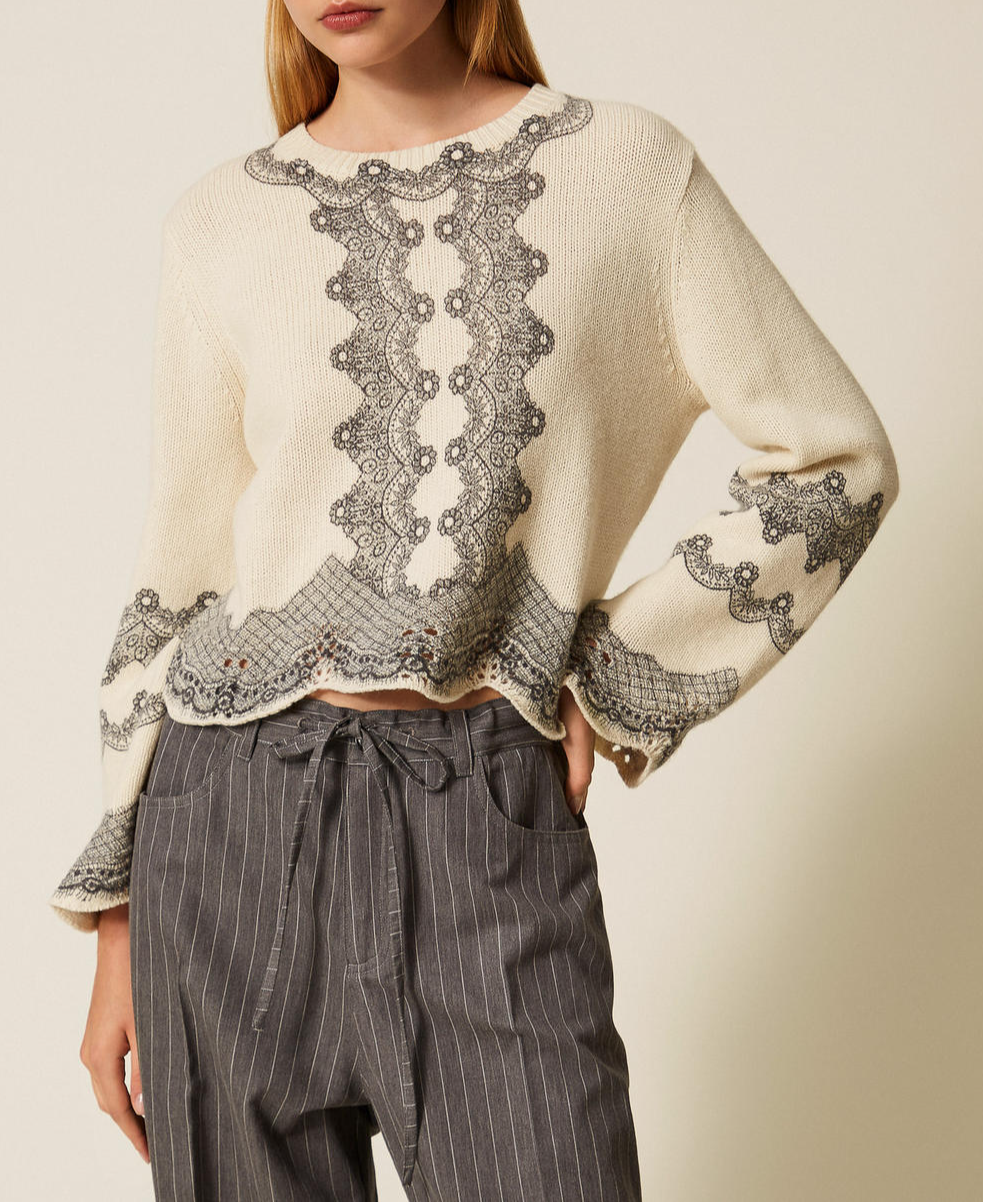 Pearl Series - Tie-Dye Floral Sweater - Image 1