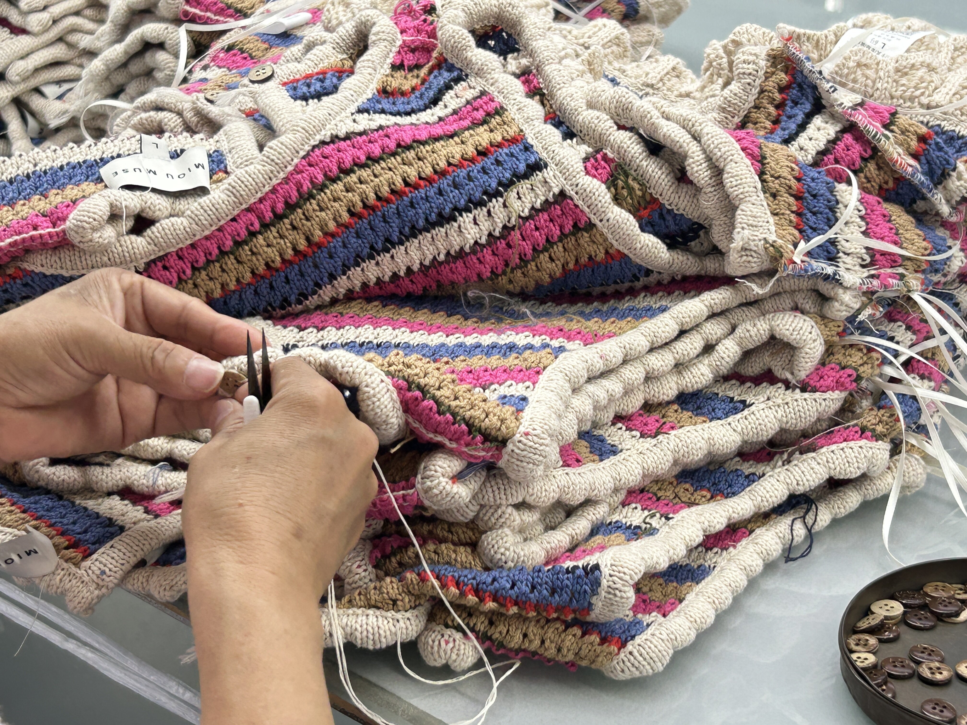 Hand finishing detail