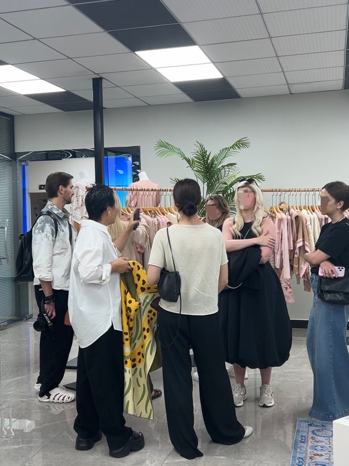 Client showroom visit