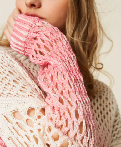 MYFO openwork jumper with gradual print thumbnail 2