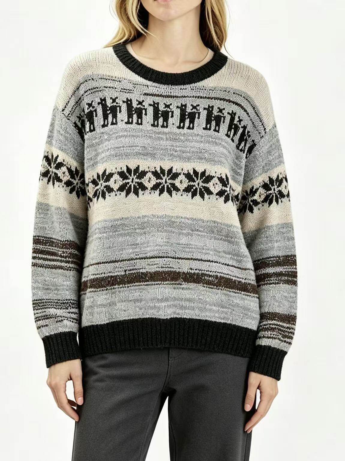 Jacquard Hanging Series - Fair Isle Cat Sweater