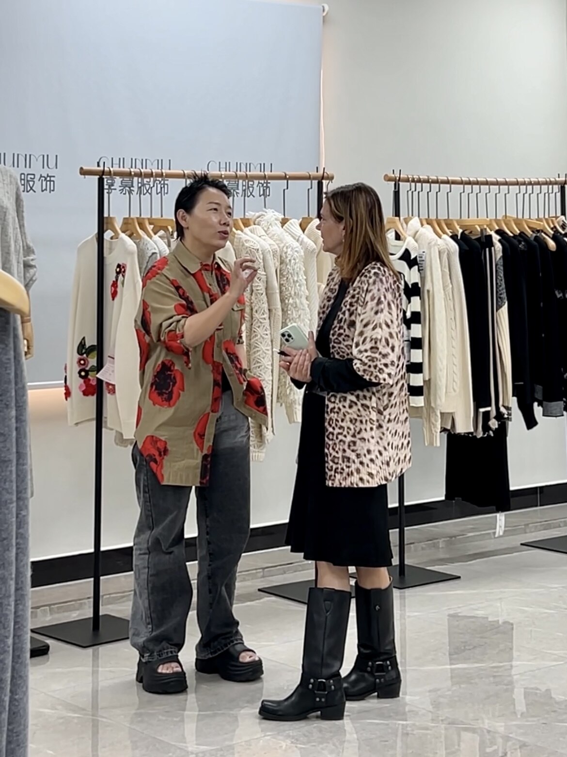 Client showroom visit
