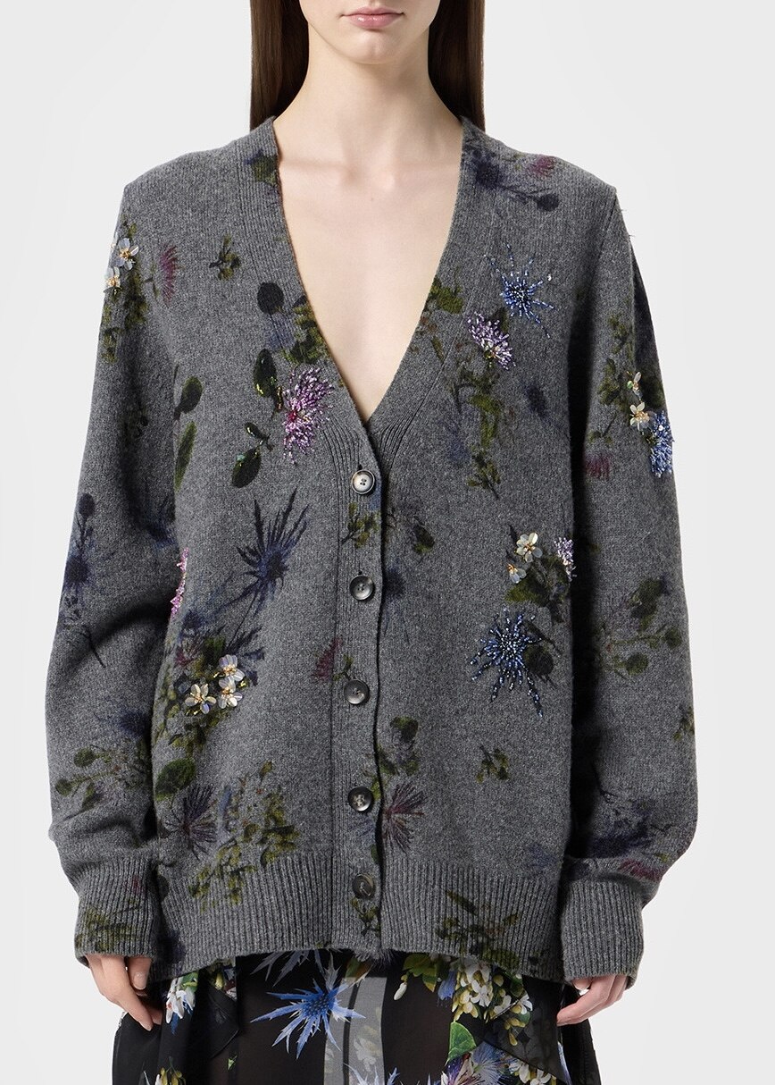 Pearl Series - Floral Beaded Cardigan - Image 1