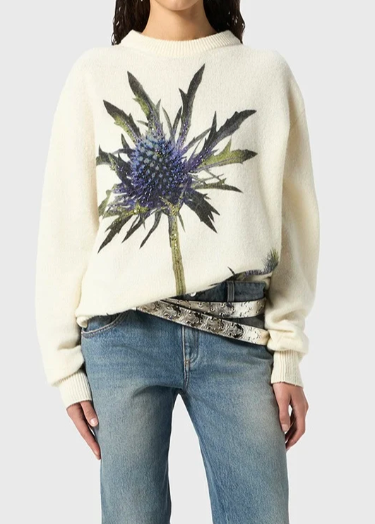 Pearl Series - Thistle Sweater with Jeans - Image 1