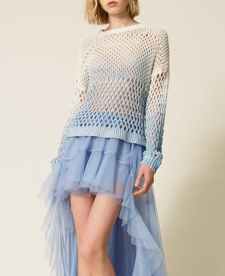Open Knit Ombré Sweater