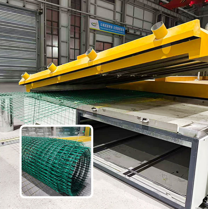 Automatic High Speed Fiberglass Mesh Making Machine, PLC Controlled FRP Mesh Grating Production Line