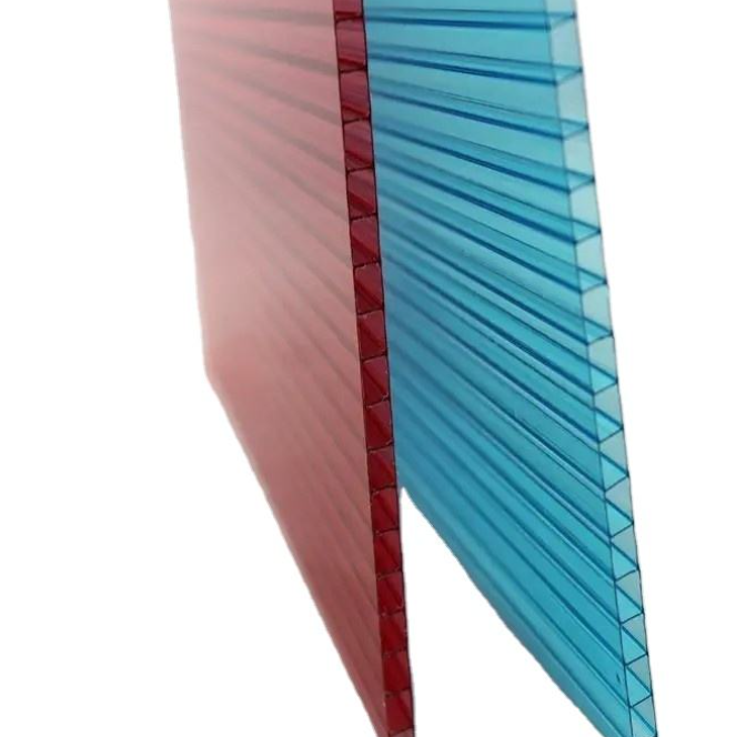 High Performance Hollow Transparent FRP Fiberglass Panel, Molded Fiberglass Resin Twin Wall