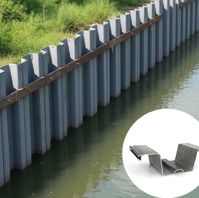 FRP GRP Wave Retaining Sheet Pile, Pultruded Fiberglass Sheet Piling for Foundation Pit Support