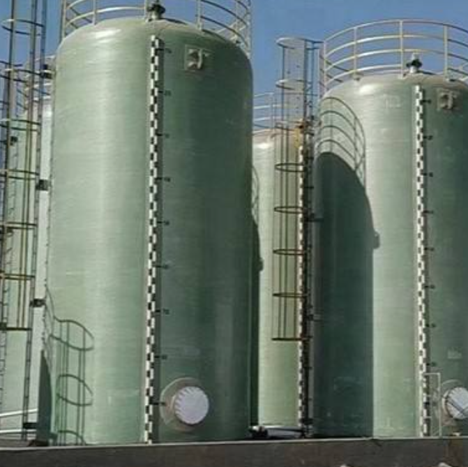 Filament Wound FRP Storage Tank, Fiberglass GRP Anti-Corrosion Chemical Tank for HCl Acid, Mixing
