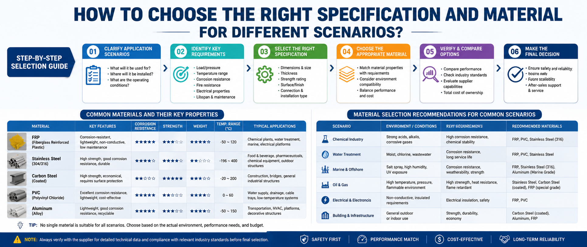 How to Choose the Right Specification and Material for Different Scenarios?