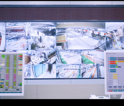Central Control Room – Multi-Screen Monitoring and Control System