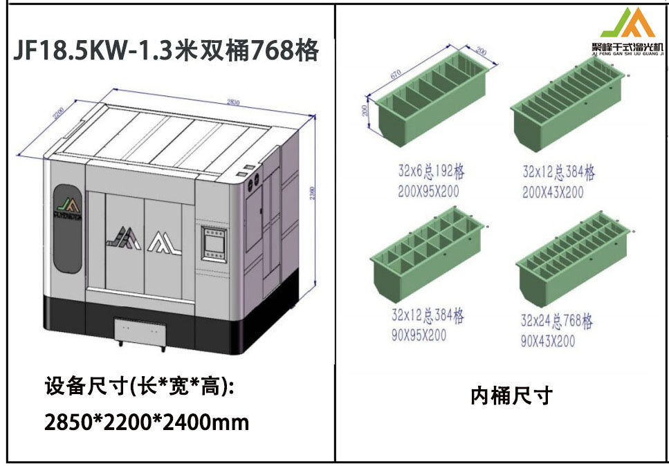 JF18.5KW-1.3 米双桶 768 格