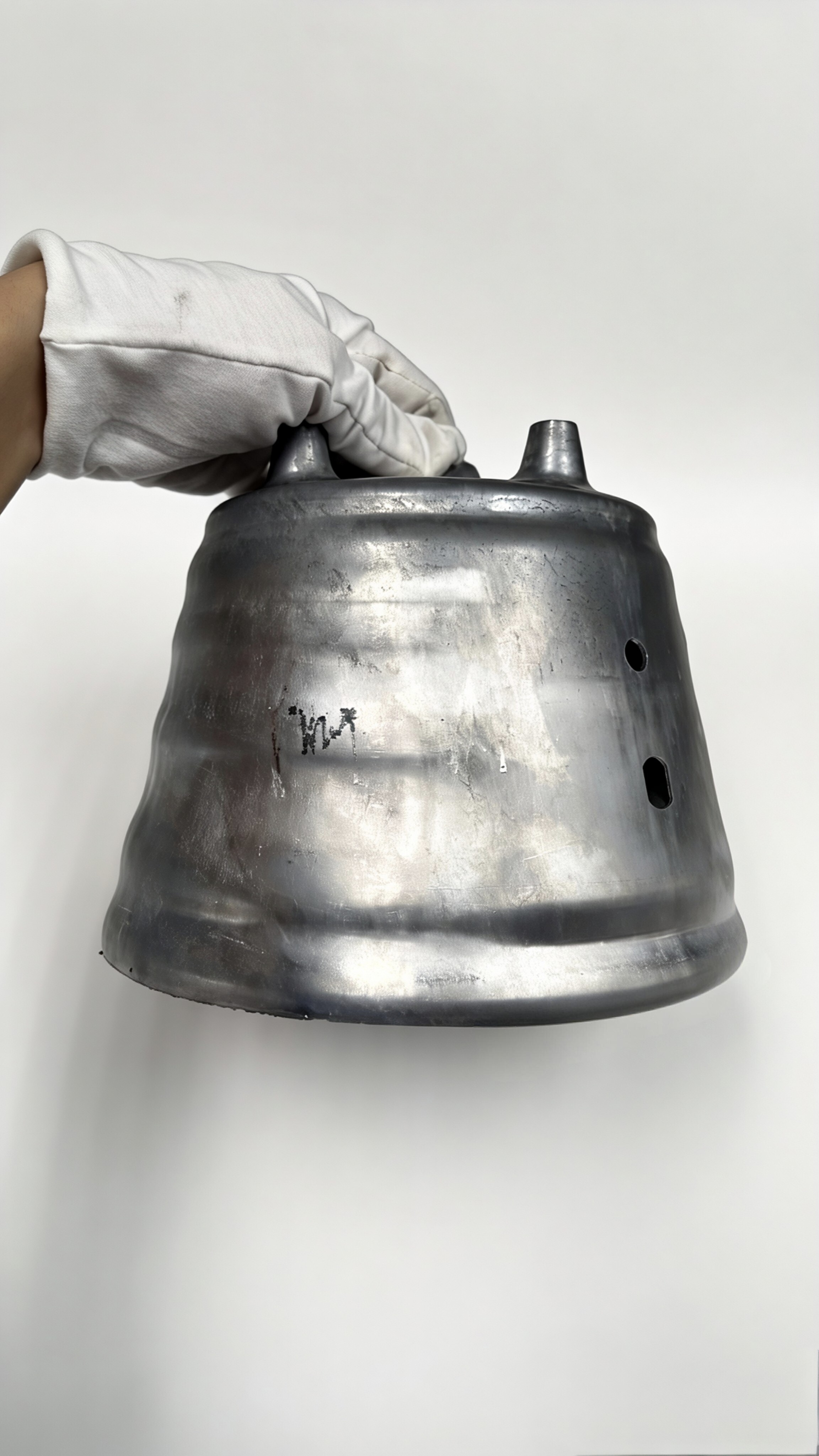 Hardware workpiece, dry tumble pre-form