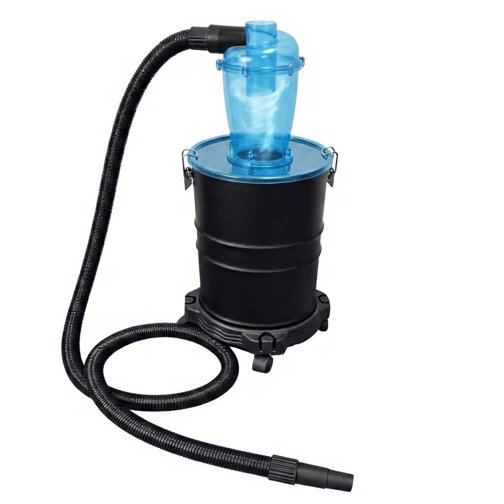 Transparent Blue Cyclone Dust Separator 20L Dust Bucket with 1.5m Hose & Reducer Adapter for Vacuum  view 2