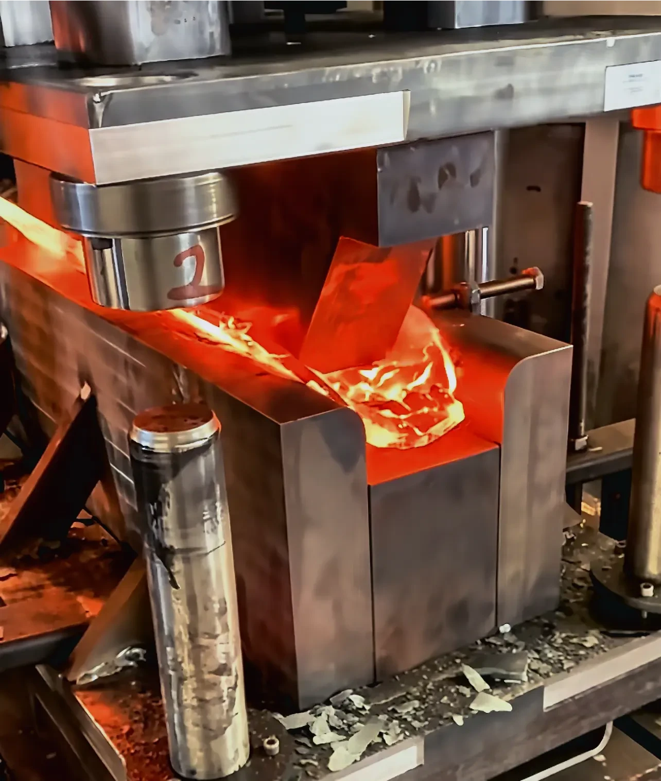 Close-up of the Hot Work Mold Steel Module