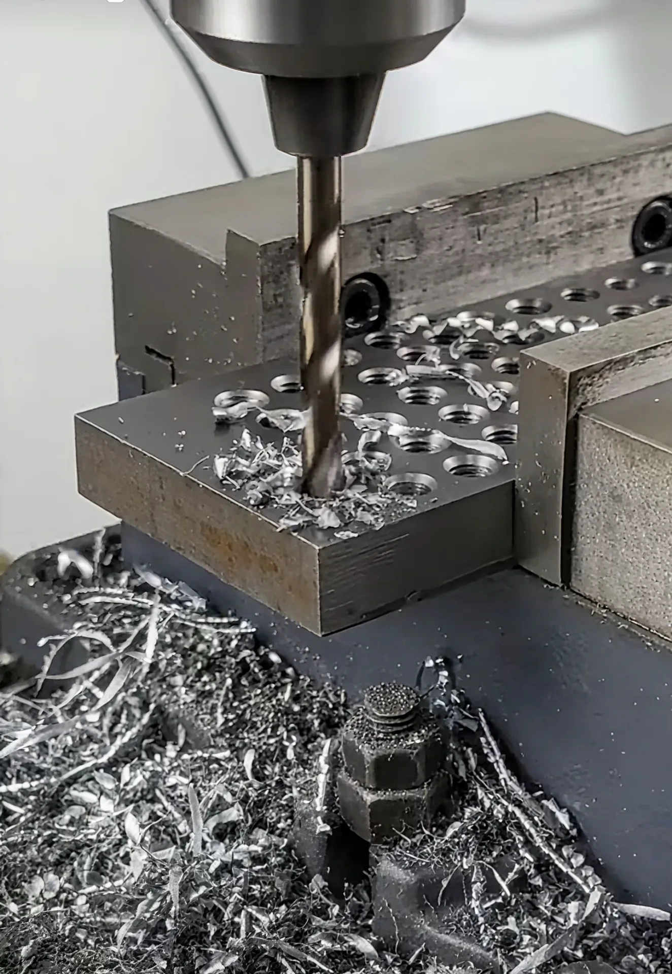 Stacked high-speed steel round bars
