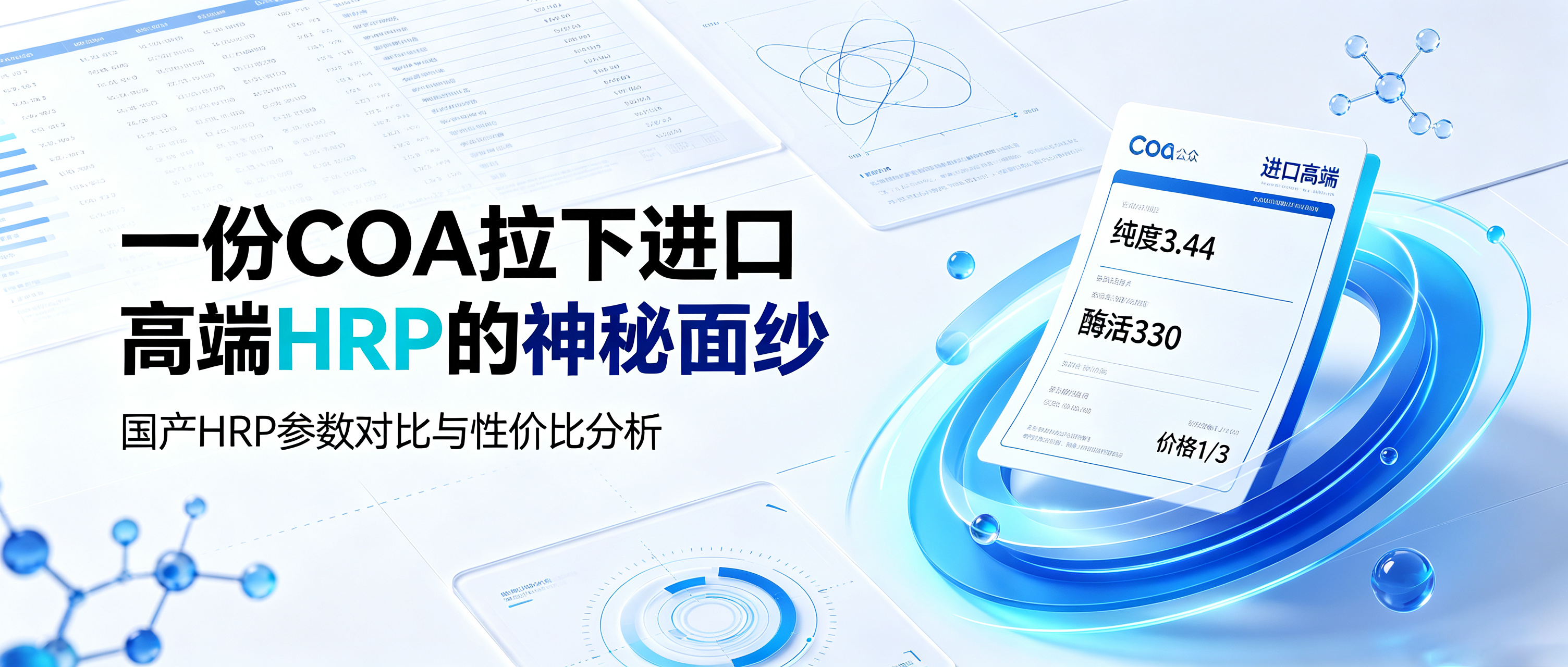 一份COA拉下进口高端HRP的神秘面纱