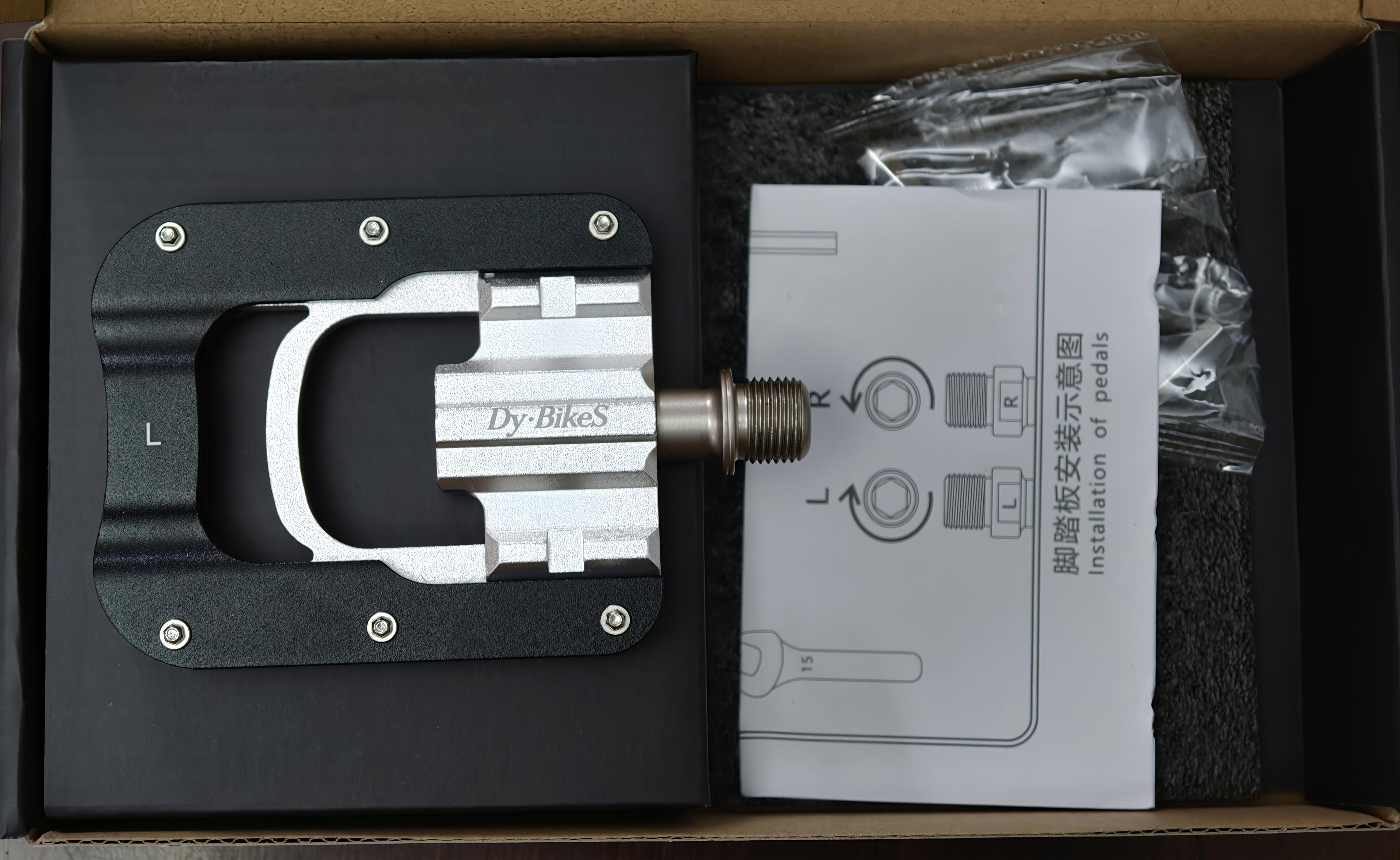 Dy·BikeS 折叠脚踏玄铁黑开箱实物图