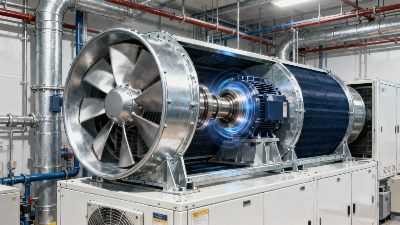 Physical Model of High-Efficiency, Energy-Saving Fan Equipment