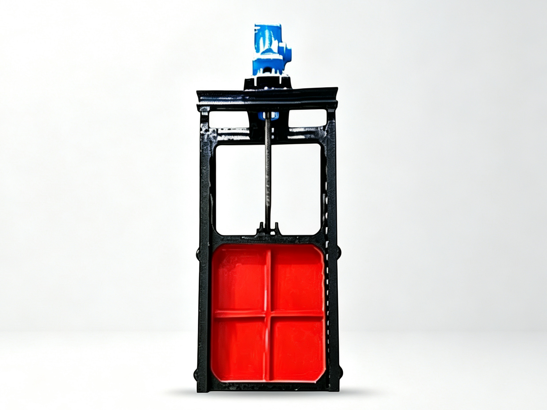 Electric Square Cast Iron Sluice Gate, Wall-mounted Square Sluice Gate, Electric Hoist Gate For Channel Sewage, Square Sluice Valve
