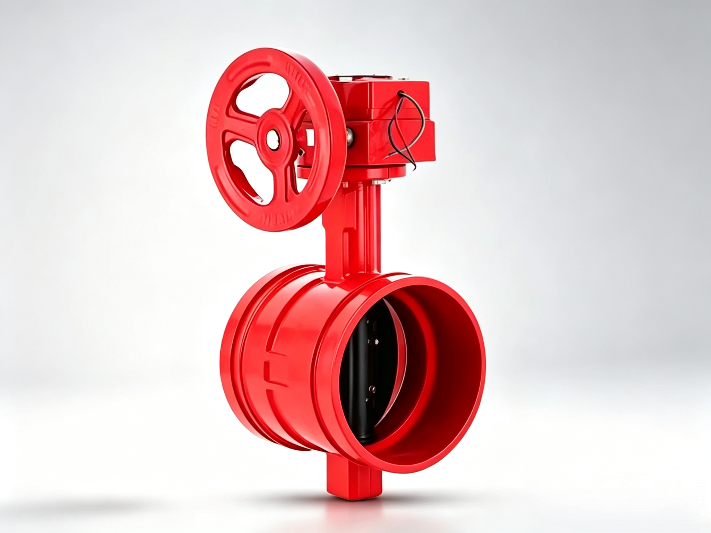 XD381X‑10Q, XD381X‑16Q Worm‑gear Grooved Butterfly Valve, Fire Worm‑gear Grooved Butterfly Valve