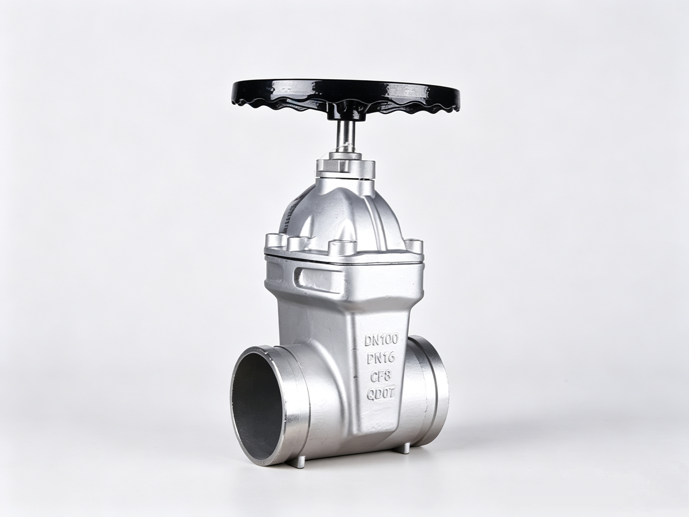 304 SS Coupling‑Type NRS Gate Valve, Stainless‑Steel Grooved‑End Elastic‑Seated Gate Valve, RVGX‑16P Stainless‑Steel Grooved Gate Valve, Anti‑corrosion Grooved NRS Gate Valve