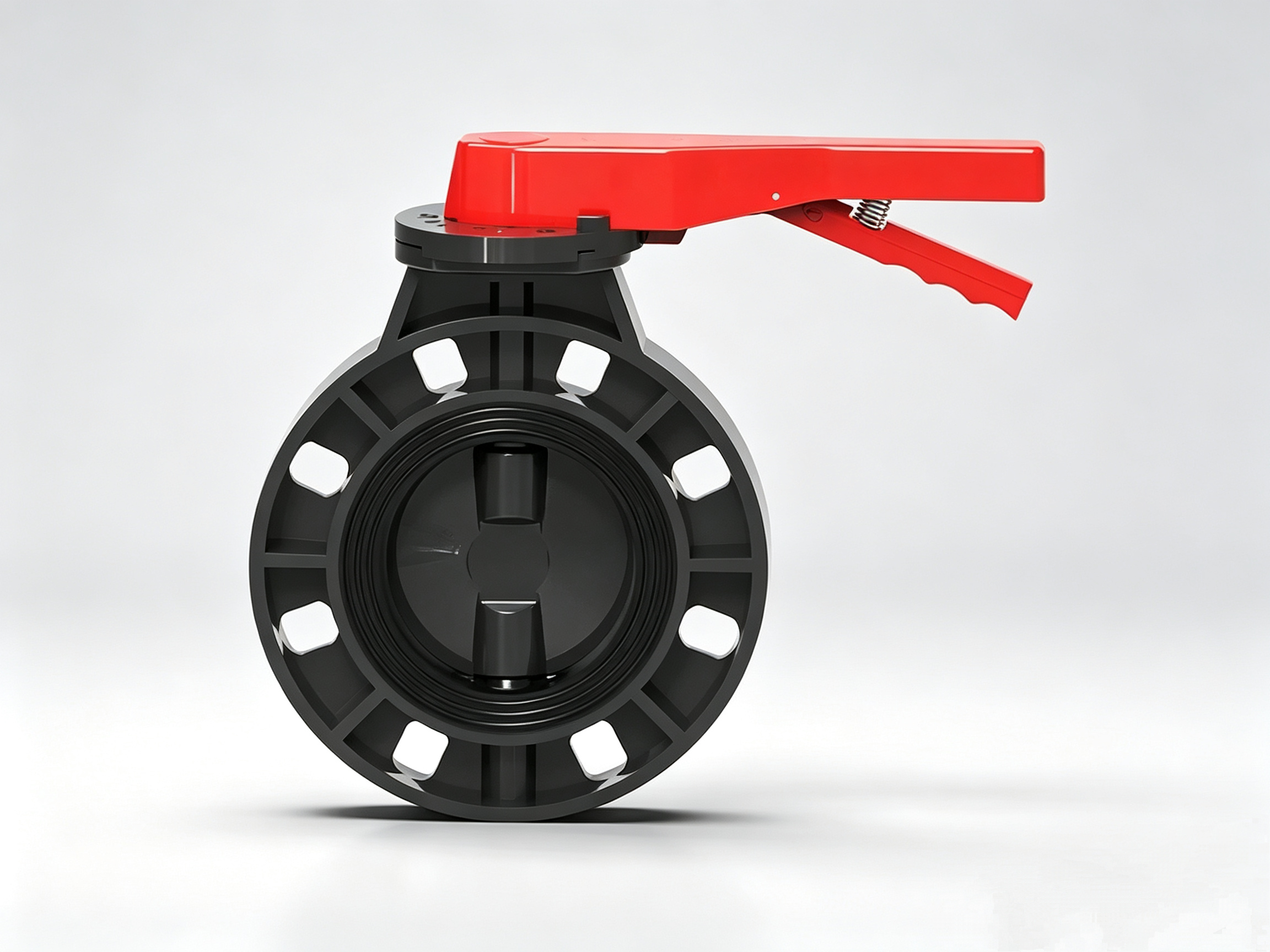 UPVC Handle Wafer Butterfly Valve, UPVC Anti-corrosion Butterfly Valve