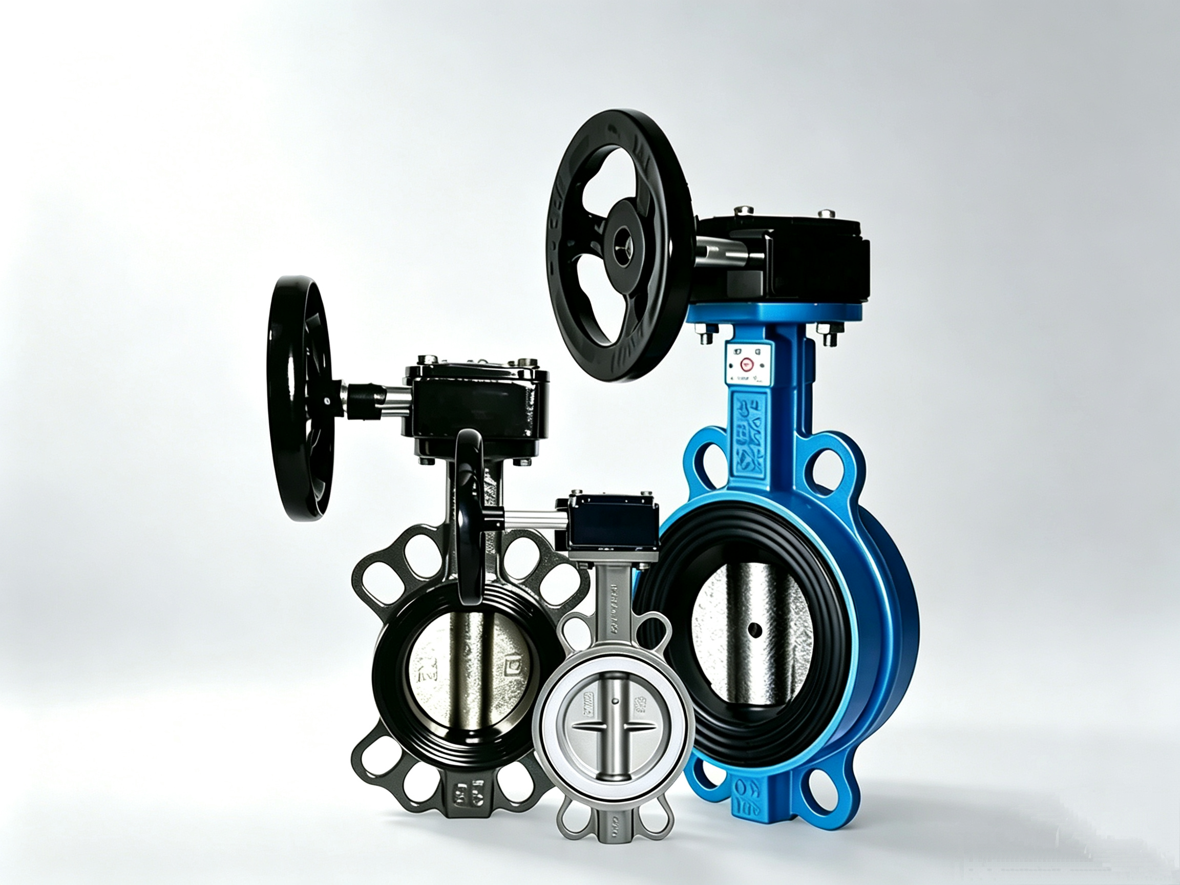 D371X-10Q D371X-16Q Worm Gear Ductile Iron Rubber Soft Seal Wafer Butterfly Valve for Water & HVAC System