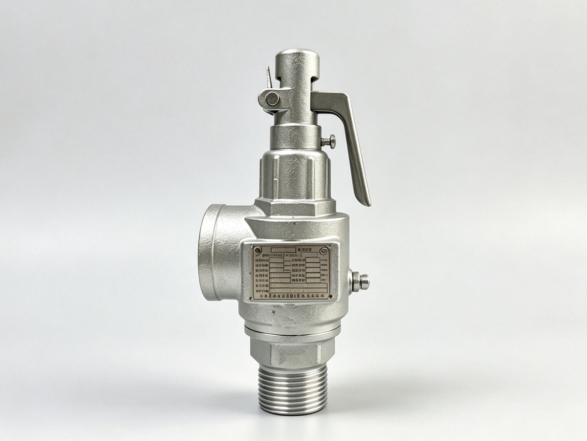 YA28W-10P 不锈钢安全阀 带手柄弹簧全启式灭菌锅蒸汽泄压阀