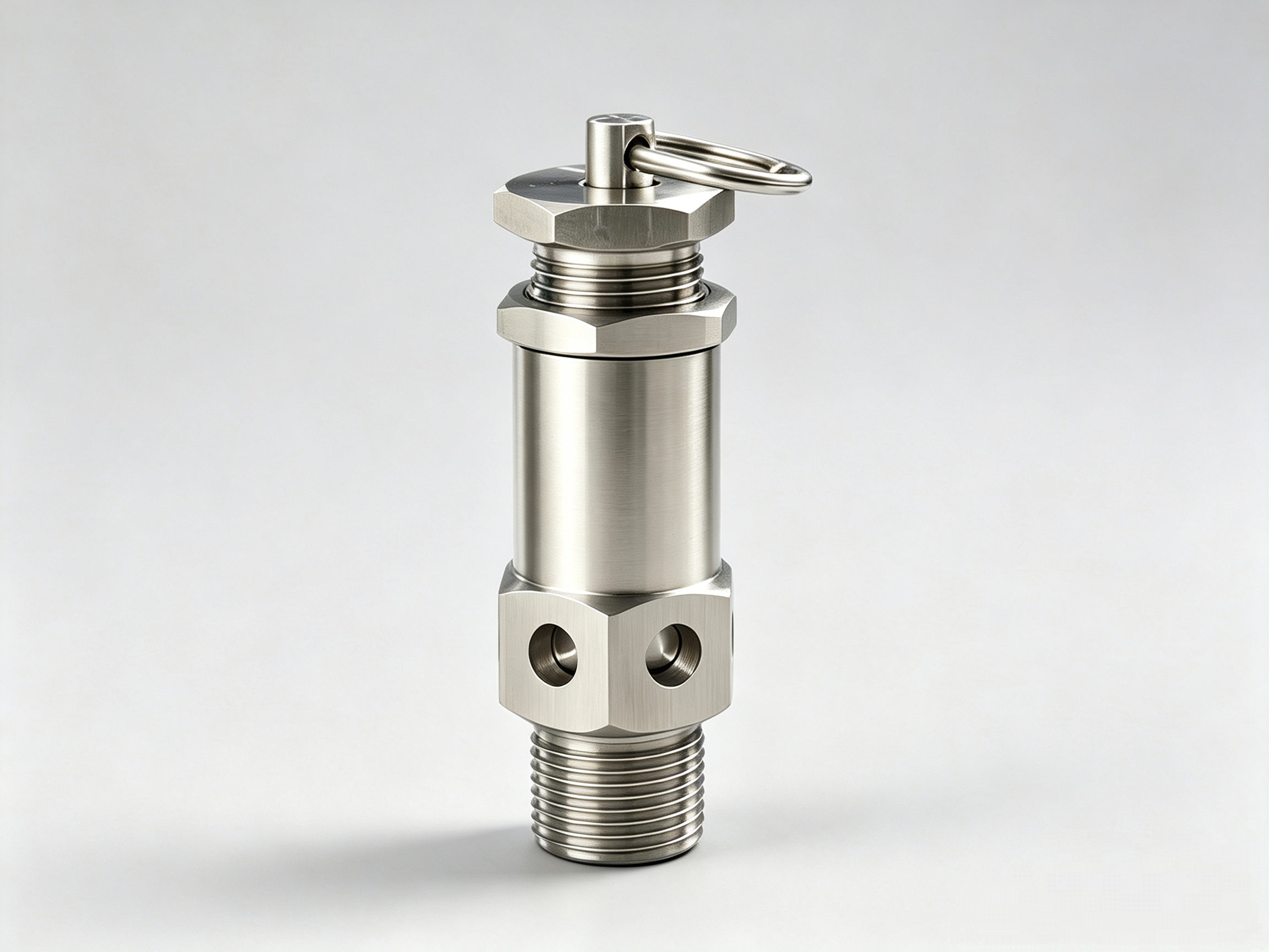A28W Stainless Steel Safety Valve, Spring Full Lift Pull-Ring Anti-Corrosion Gas Pressure Relief Valve
