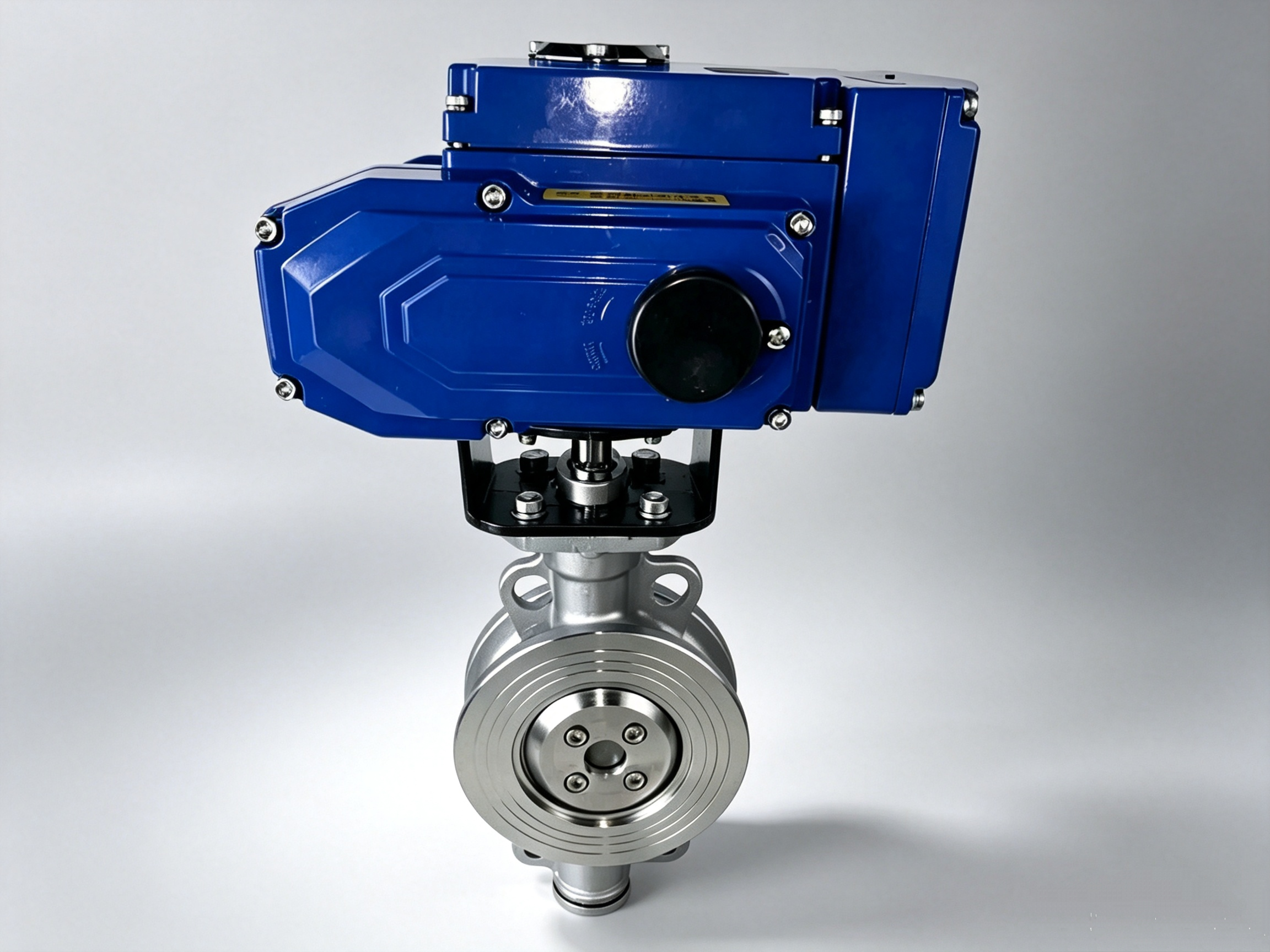 D973W-10P D973W-16P Electric Stainless Steel Metal Hard Seal Wafer Butterfly Valve, Triple Eccentric High Temperature Metal Seated Electric Shut-off Butterfly Valve