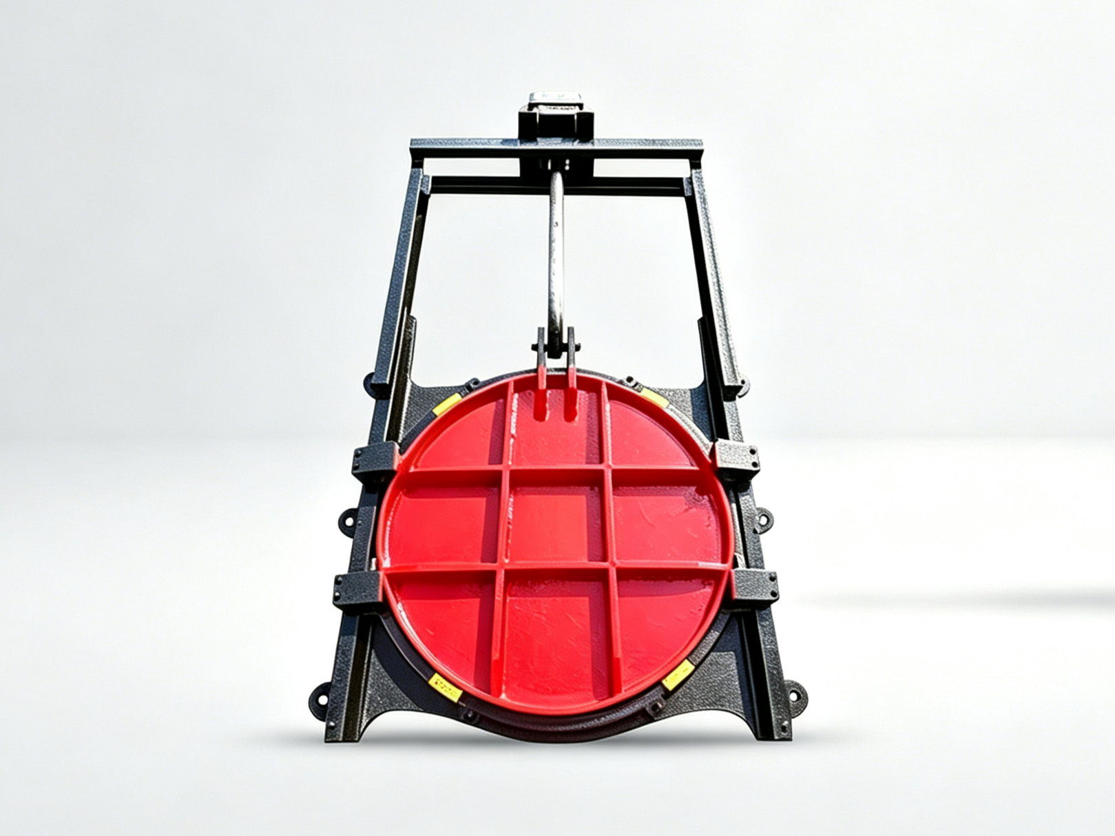 Cast Iron Circular Sluice Gate, Wall-mounted Round Sluice Gate, Hoist Gate For Sewage Pipeline, Manual Round Sluice Valve