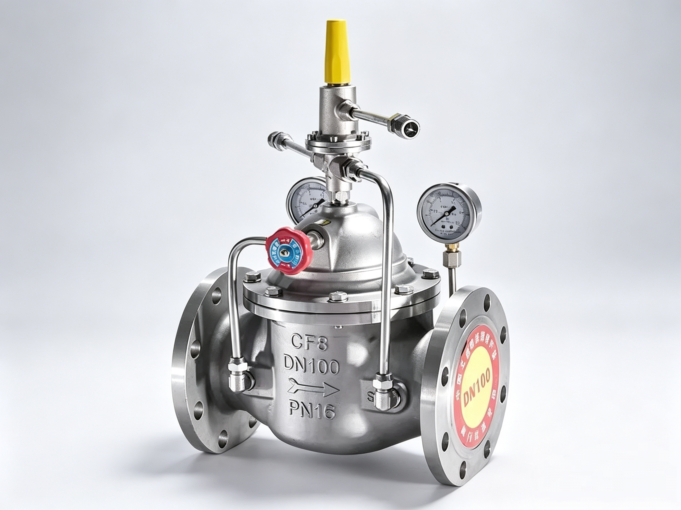 800X Stainless Steel Differential Pressure Control Valve, 800X Differential Pressure Control Valve, 800X Self-operated Differential Pressure Valve, 800X Differential Pressure Balancing Valve, Differential Pressure Stabilizer for Pipeline, 304/316/2205 HVAC Self-operated Differential Pressure Control Valve