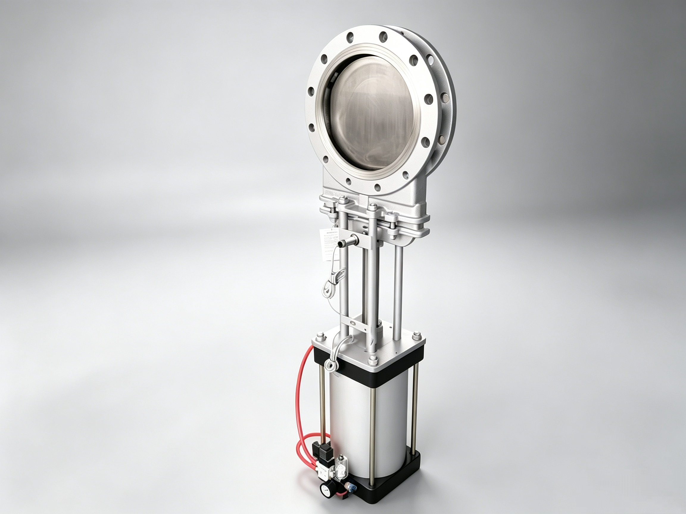 Pneumatic stainless steel knife gate valve, pneumatic slurry knife gate valve, pneumatic stainless steel slide gate valve, pneumatic wafer knife gate valve, pneumatic slag discharge knife gate valve