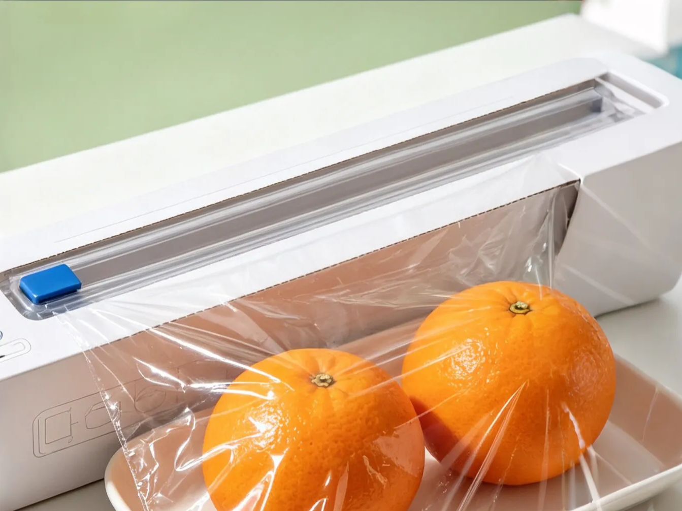 Plastic wrap with slide cutter, image 3