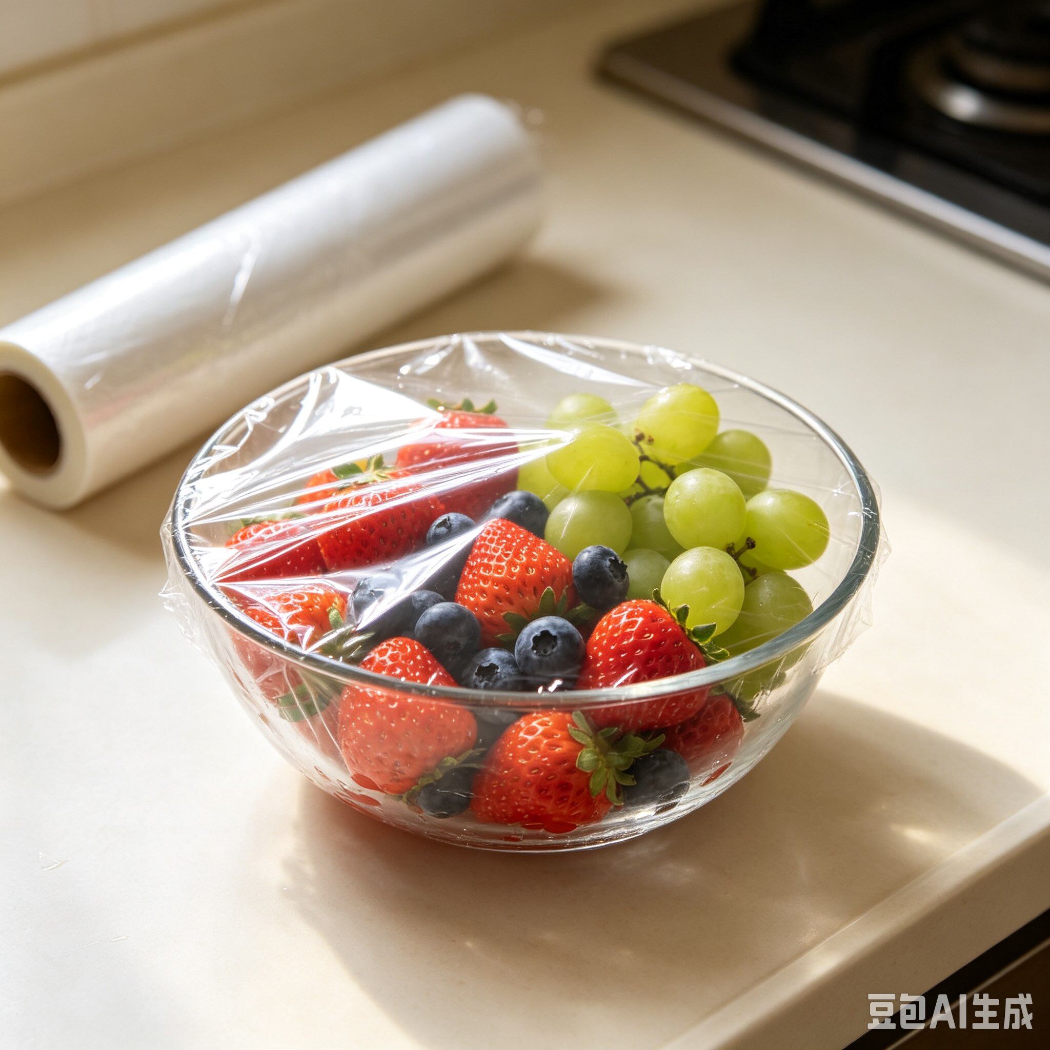 Plastic wrap with metal cutter image 2