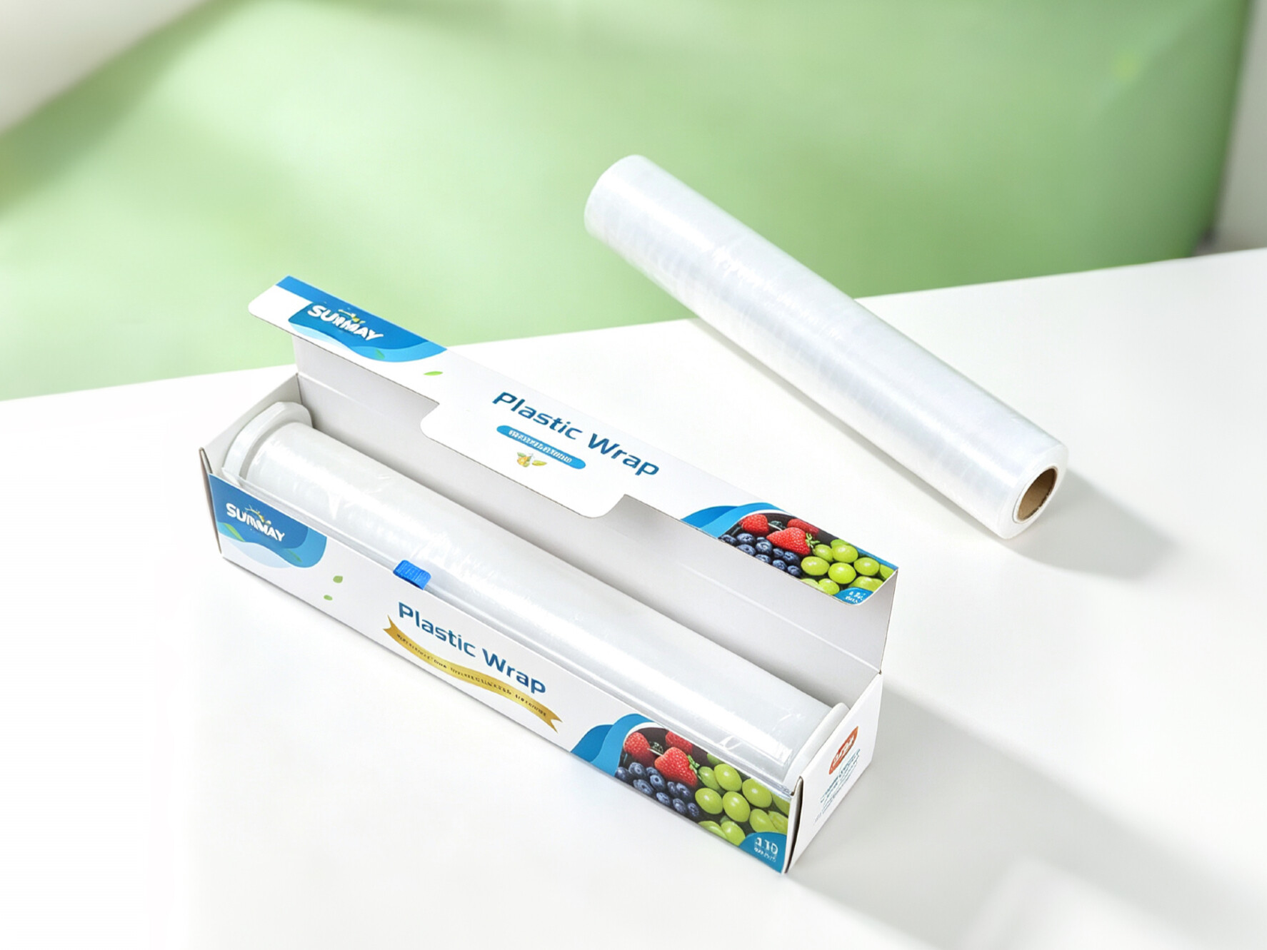 Plastic Wrap with Slide Cutter