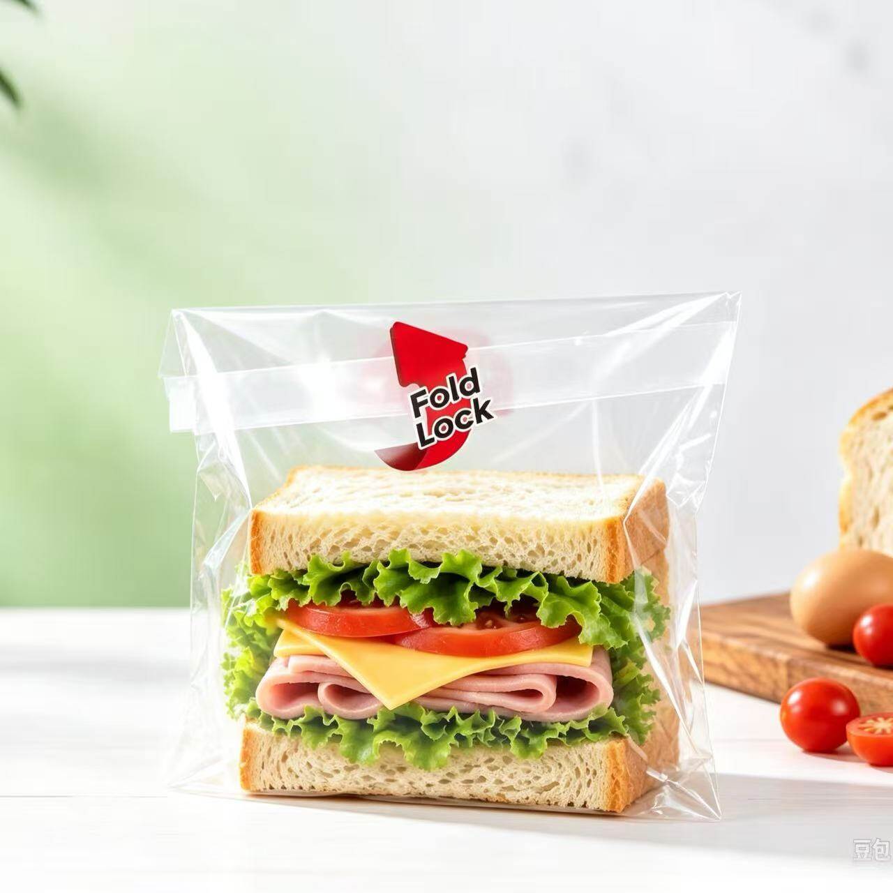 Fold-lock sandwich bags