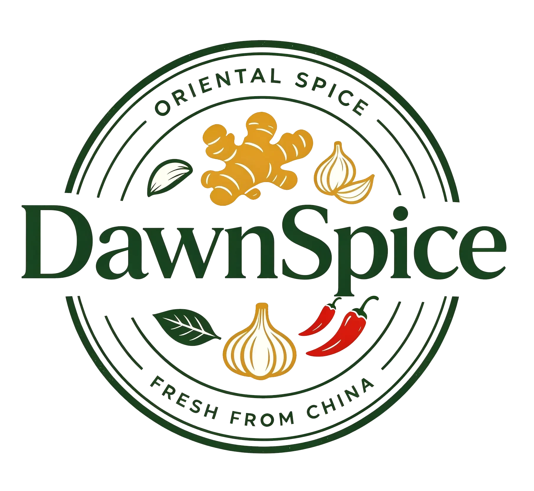 Oriental spice DawnSpice fresh from China emblem