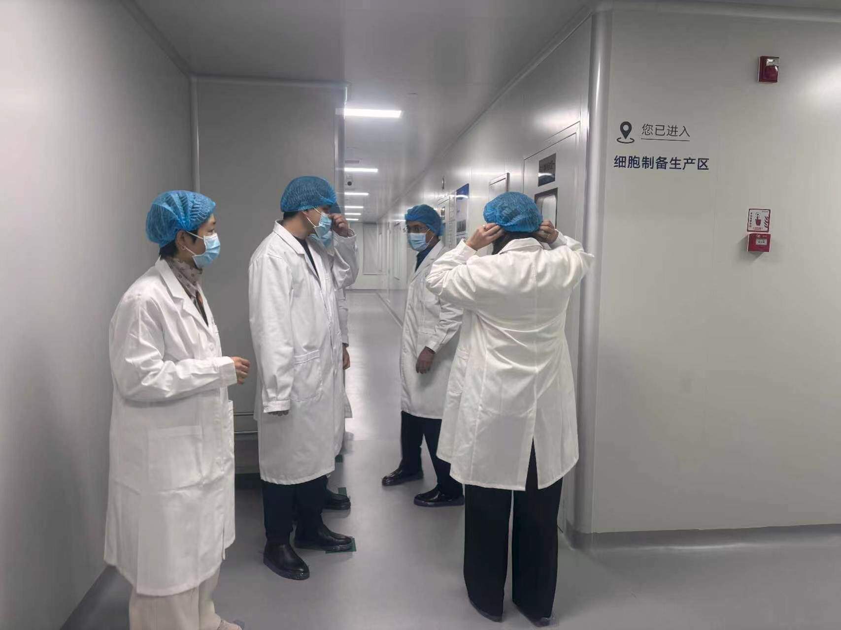 Access to cellular preparation production area