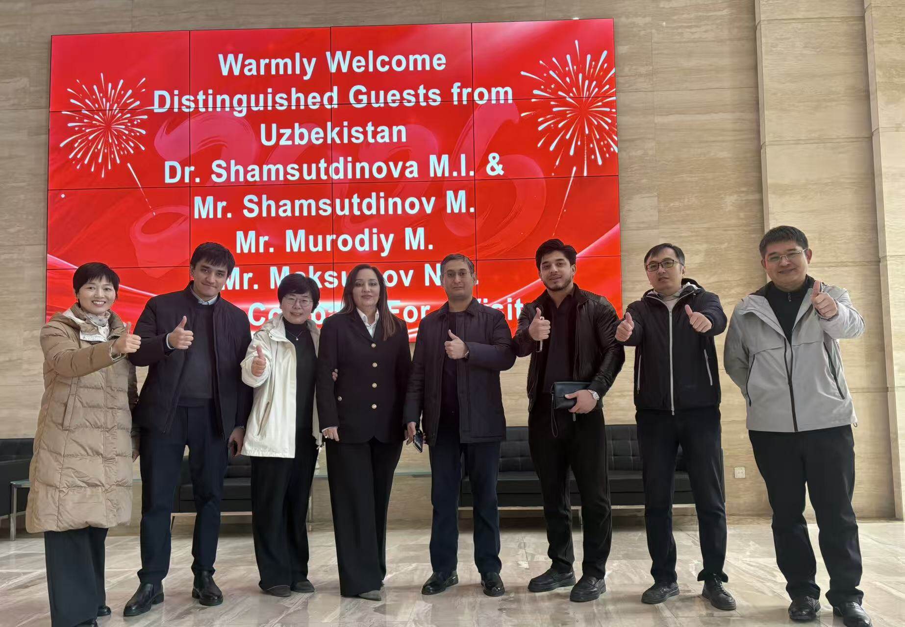 Welcome, distinguished guests from Uzbekistan