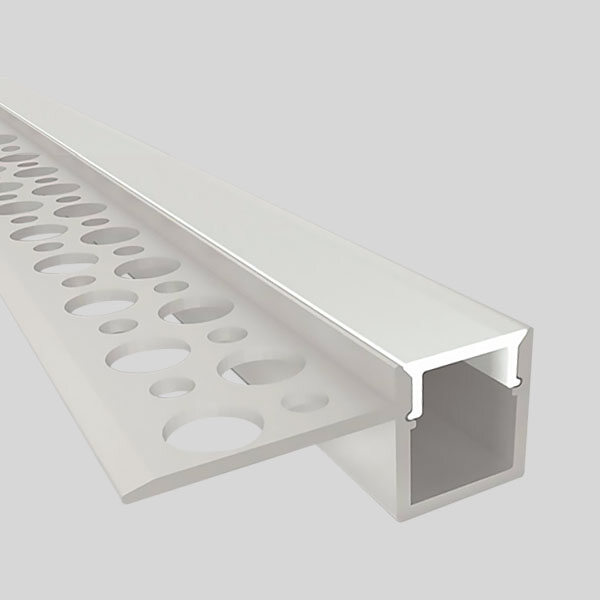 12mm luminous surface Plaster‑in one‑side recessed ceiling light PC cover Honeycomb grille